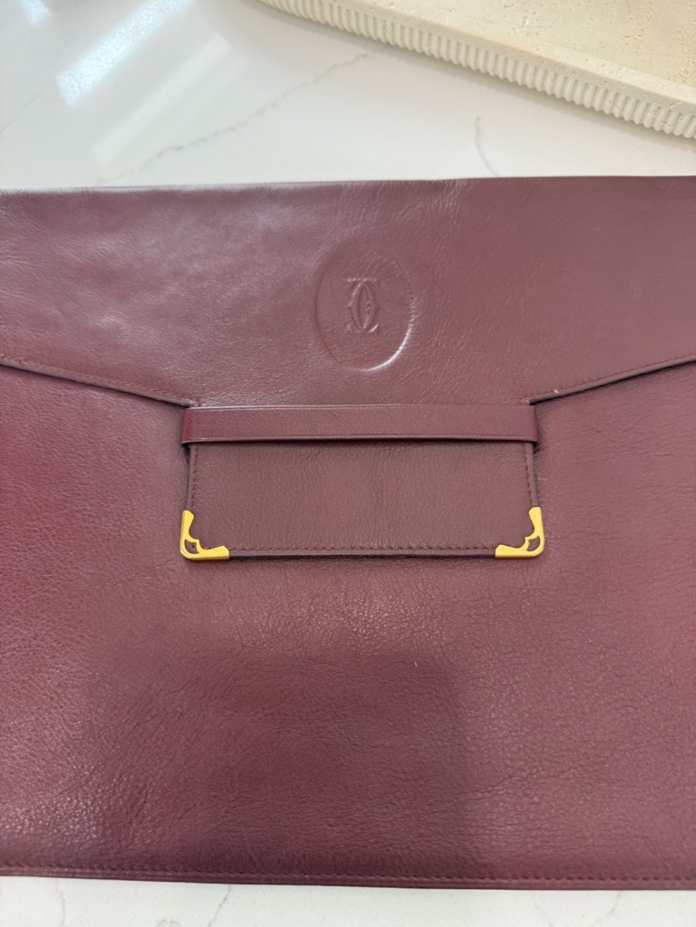 Cartier Must de Cartier document case or clutch bag VINTAGE: SPOTLESS CONDITION - Picture 4 of 11